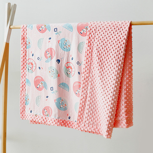 <span class=keywords><strong>Couverture</strong></span> pour bébé pour garçons et filles <span class=keywords><strong>Couverture</strong></span> de réception en peluche douce Minky avec support en pointillés pour nouveau-né <span class=keywords><strong>Couverture</strong></span> de <span class=keywords><strong>lit</strong></span> pour bambins - Product Image 3