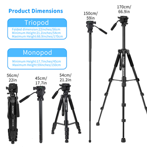 Trépied mobile Zomei Q310 pour appareil photo reflex numérique, vidéo et smartphone - Product Image 3