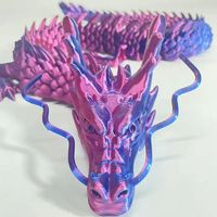Dragon en plastique imprimé en 3D, 90 cm, thème animal chinois, articulations mobiles, jouet créatif, cadeau, produit phare du web