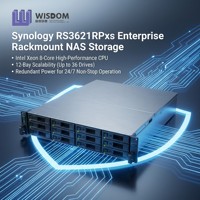 Synology RS3621RPXS 12-Bay 2U Rack NAS Xeon D-1531 Baru dengan Daya Redundan untuk Penyimpanan Virtualisasi Cadangan Perusahaan
