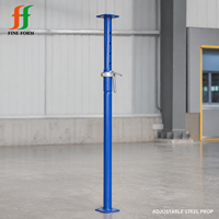 Étai de coffrage réglable robuste en acier pour la construction de coffrages en béton