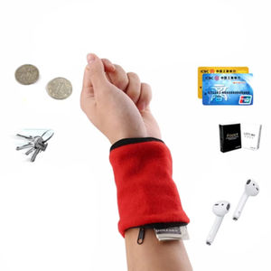 LM LM25446 Portefeuille de sport pour poignet, porte-monnaie, bracelet de bras avec poche zippée, support pour MP3, clés, argent, cartes, rangement, course à pied, cyclisme, mini-bracelet - Product Image 4