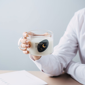 Nordique apporter verre créatif ménage yaourt céréales tasse grande capacité Transparent eau tasse Ins lait petit déjeuner tasse - Product Image 2