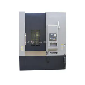 VTC100 Bubut vertikal, dengan perkakas langsung, bubut cnc dengan bagian diameter belok besar, mesin bubut cnc vertikal untuk suku cadang cakram Putar