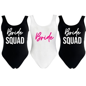 Traje de Baño de Una Pieza Personalizado con Logotipo para Mujer, de Alta Calidad, con Relleno Extraíble, de Secado Rápido, Nailon/Spandex, para Damas de Honor - Product Image 2
