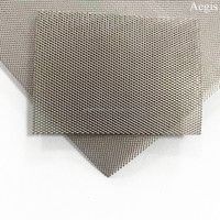 Malla Metálica de Titanio Expandida Aplanada de Grado 1, LWD X SWD, 2x1 mm, 5x3 mm, 0.3 mm de Grosor