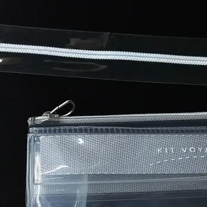 Wholesale Eco-friendly Transparent Clear PVC Nylon Ziplock Plastic Zipper For Zipper Bags
