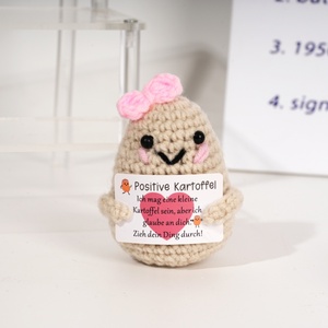 Handmade năng lượng tích cực khoai tây búp bê nhân tạo trái cây dệt kim vải thủ công hỗ trợ cảm xúc rau sang trọng thai sản - Product Image 5