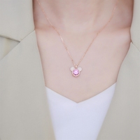 Collier Mickey en argent pur S925 sur mesure, professionnel, élégant, luxe léger, design de niche et haut de gamme
