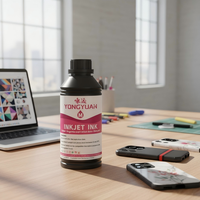 Etiqueta Brillante de Alta Calidad de 250 ml y 500 ml, Etiqueta de Cristal con Tinta UV DTF para Cabezales de Impresión Eps XP600 I3200 I1600 DX5 DX7 TX800 RICOH G5 G6