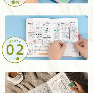 Deli BP102 <span class=keywords><strong>2023</strong></span> planificateur A5 Journal cahier hebdomadaire mensuel planification calendrier habitudes objectifs Tracker gestion du temps de haute qualité haute qualité - Product Image 5