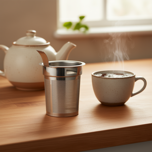 Infuseur à thé en acier inoxydable avec poignée pour infuser le thé - Product Image 3