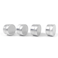 Boîtes rondes en métal de 27x27x15mm, 5ml, vente en gros, petites boîtes en métal, boîtes en aluminium, boîtes à baume à lèvres argentées, boîtes en aluminium rondes, boîtes en tôle métallique
