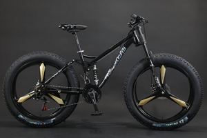 Venta al por mayor de fábrica 24/<span class=keywords><strong>26</strong></span> inglés 7/21/24/<span class=keywords><strong>27</strong></span>/30 velocidad <span class=keywords><strong>horquilla</strong></span> de acero suspensión completa de una pieza Fat Tire bicicletas de montaña - Product Image 3