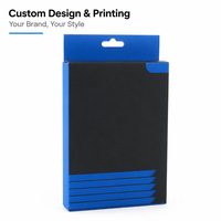 Boîte d'emballage de produits électroniques personnalisée, boîte pliante, vente en gros, qualité supérieure, conception OEM ODM, livraison rapide
