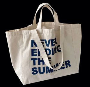 Bolsa de compras de lona plegable reutilizable con logotipo personalizado impreso, tamaño grande, con cremallera. - Product Image 2