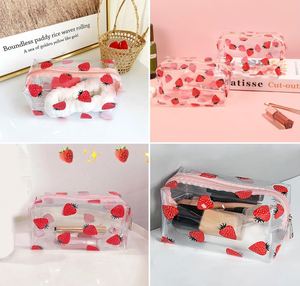 <b>Clear</b> Makeup <b>Bag</b> Small <b>Clear</b> <b>Toiletry</b> <b>Bag</b> for Travel Cosmetic Makeup Organizer <b>Bags</b> with Zipper Plastic PVC Pouch - Product Image 3