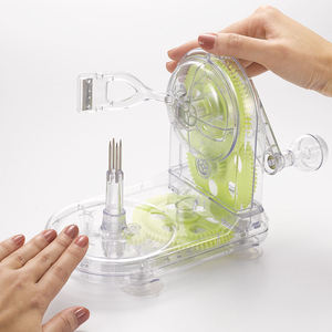 Éplucheur manuel multifonctionnel super rapide en plastique pour pommes, pommes de terre et fruits - Product Image 2