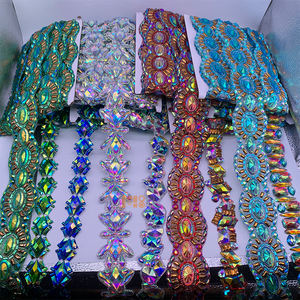 Garniture de carnaval 2025 <span class=keywords><strong>Rio</strong></span> De Janeiro Costume de carnaval fer sur AB résine strass coupe appliques accessoires - Product Image 6