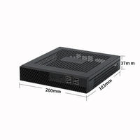 Boîtier PC Mini ITX fin SKTC DX01, mini châssis d'ordinateur, prend en charge la carte mère MINI ITX pour PC de bureau