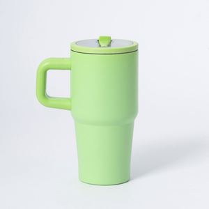Portable 20oz Stainless Steel Tumblers Vacuum Insulated Cup with Handle and Straw Leak Proof Car Coffee Travel Mug <b>Gift</b> - Product Image 1