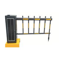 SHUNXIANG Barrera de acceso ecológica con energía solar, motor sin escobillas, aleación de aluminio, protección IP54, bajo consumo de energía, para estacionamiento
