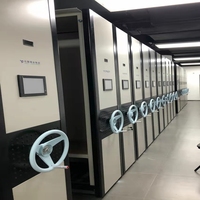 Armoire de classement mobile intelligente en acier, grande capacité, avec contrôle d'accès, verrouillable, assemblée, pour bibliothèque, sous-sol, hôpital, école, banque, entrepôt