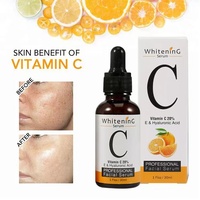 Sérum à la vitamine C avec acide hyaluronique sérum anti-rides pour le blanchiment de la peau, l'hydratation et les surligneurs
