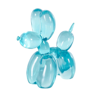 Chien ballon en résine translucide Weivista, artisanat en résine, ornements pour la décoration de la maison dans le salon