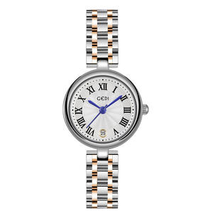 นาฬิกาผู้หญิงประณีตและเล็กกระทัดรัดให้ความรู้สึกไฮเอนด์สายสแตนเลสสตีลแข็งนาฬิกาควอทซ์กันน้ำ - Product Image 5