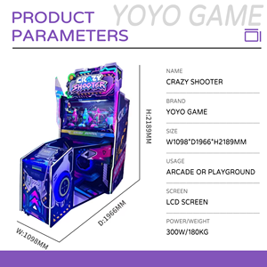 Máquina de garras Yoyo Game W-007 Crazy Shooter con sensor de movimiento, operada con monedas, para niños mayores de 8 años, uso en interiores. - Product Image 6
