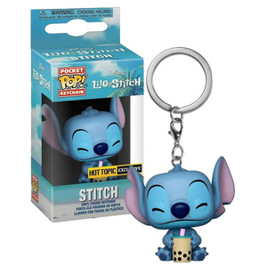 Juego de llaveros de figura de Stitch de gran venta con postura sentada, colgante de PVC tejido, regalo - Product Image 4