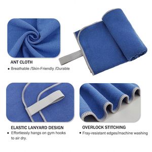 Serviette de sport ultra douce, compacte, personnalisée en microfibre, séchage rapide, avec logo imprimé sur mesure - Product Image 4
