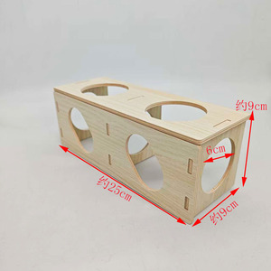 <span class=keywords><strong>Castillo</strong></span> para Hámster de Doble Capa, Mini Villa de Madera, Segura y Duradera para Hámsteres, Chinchillas y Ratas, Accesorios para Jaulas - Product Image 2