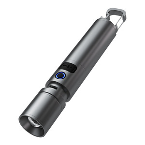 Lampe torche télescopique Sharp Leopard avec zoom, rechargeable par USB, avec crochet, ouvre-bouteille, 20W, longue portée, LED - Product Image 1