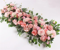 Guirlande décorative en roses de soie artificielles pour arche, chemin de table, rangée de fleurs pour mariage, Halloween, Nouvel An chinois, remise de diplôme, toile de fond