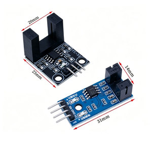 2pcs Slot Type IR Optocoupler Speed Sensor Module Counter Module 51 AVR PIC 3.3V-5V <b>Diy</b> <b>Kit</b> Optical Speed Measuring Module - Product Image 1