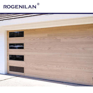 Portes <span class=keywords><strong>de</strong></span> <span class=keywords><strong>garage</strong></span> sectionnelles américaines Rogenilan, modernes, sécurisées, en acier et aluminium, imitation bois, Puerta <span class=keywords><strong>Garage</strong></span> - Product Image 5