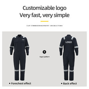 Haute qualité 100% coton vêtements de travail réfléchissants sécurité Construction vêtements de travail combinaisons - Product Image 3