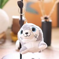 Peluches animaux de mer en peluche animaux en peluche jouets lion de mer sceaux porte-clés poupée en peluche dessin animé peluche peluche grands yeux sceaux porte-clés