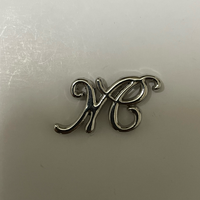 Plaques métalliques personnalisées en lettres polies écologiques, bande de strass en métal pour la décoration de vêtements, chaussures et sacs à main