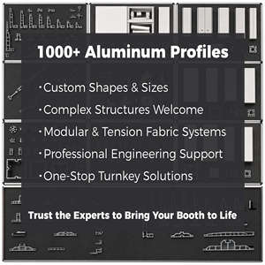 Modular SEG LED Backlit Trade Show Booth With Aluminum Frame And Graphics - Product Image 5