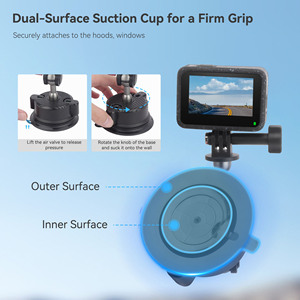 Mechrig Xe Cốc Hút Máy Ảnh Núi Điện Thoại Di Động Chủ Cho GoPro Anh Hùng 13/12/11 DJI Osmo Hành Động 5 Pro/4/3/2 Insta360 X4 X3 - Product Image 6