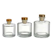 Offre Spéciale 50ml 100ml 200ml Diffuseur Rond Aromathérapie Bouteille En Verre Aromathérapie Aroma Reed Diffuseur Bouteille Avec Bouchon