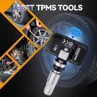 KONNWEI 315mhz & 433mhz 2 en 1 Système de surveillance de la pression des pneus de voiture universel Capteurs programmables TPMS