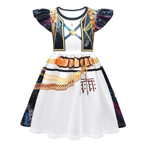 Personnage de film d'Anime Rumi Demon Hunter <span class=keywords><strong>Zoe</strong></span> habillé en Mira Cute Cartoon Cos Flying Sleeve Dress Halloween Party Cosplay - Product Image 4