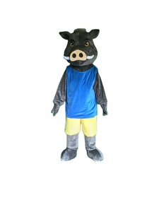 Costume <span class=keywords><strong>de</strong></span> mascotte <span class=keywords><strong>de</strong></span> dessin animé en peluche <span class=keywords><strong>de</strong></span> <span class=keywords><strong>sanglier</strong></span> taille adulte personnalisé Funtoys à vendre - Product Image 4