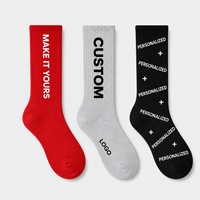 Chaussettes de sport personnalisées avec logo, chaussettes en tissu de qualité supérieure pour la marche, le fitness et les loisirs
