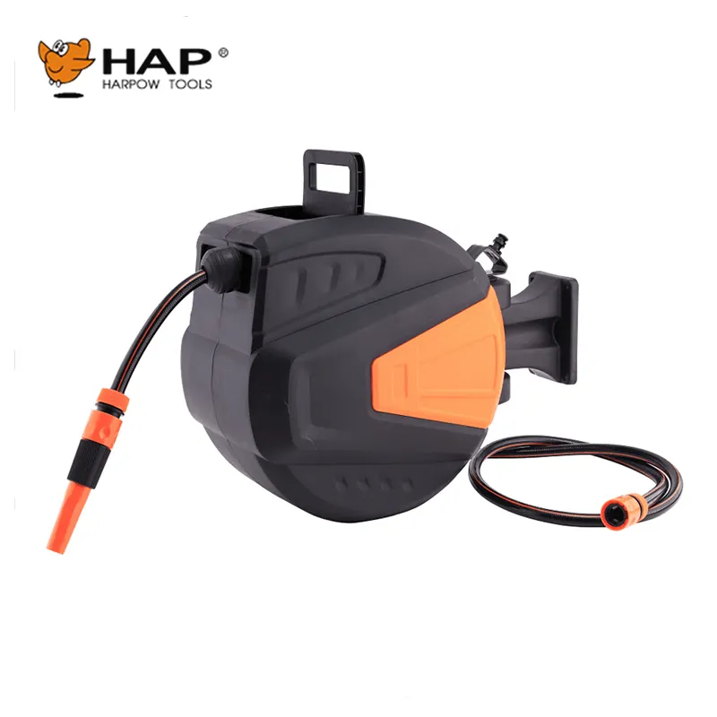 20m Wall Mountable PVC Water Hose Auto Portable Water Hose Reel