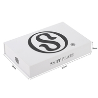 Boîte magnétique personnalisée avec impression de logo noir, boîte cadeau rigide en papier, insert en éponge pour l'emballage de kits d'accessoires, boîte en papier